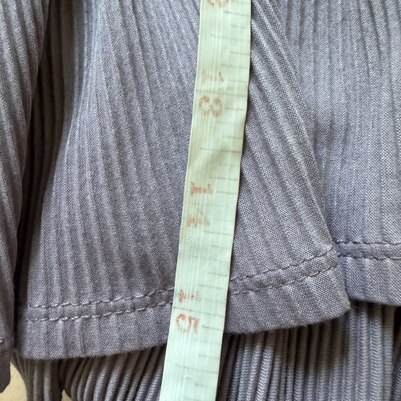 Urban Outfitters Rori Smitten Ribbed Peplum Top Flutter Sleeve V-Neck‎ Cropped S - Picture 9 of 9